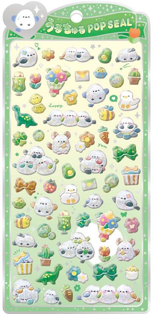 Amazon | クラックス CRUX うるちゅる ポップシール ことり ぷっくり